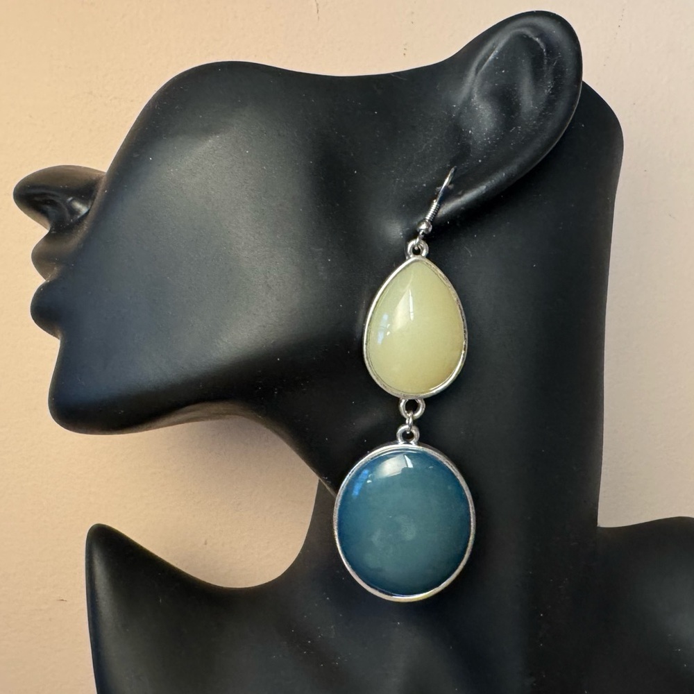 MNG Teardrop and Oval Earrings